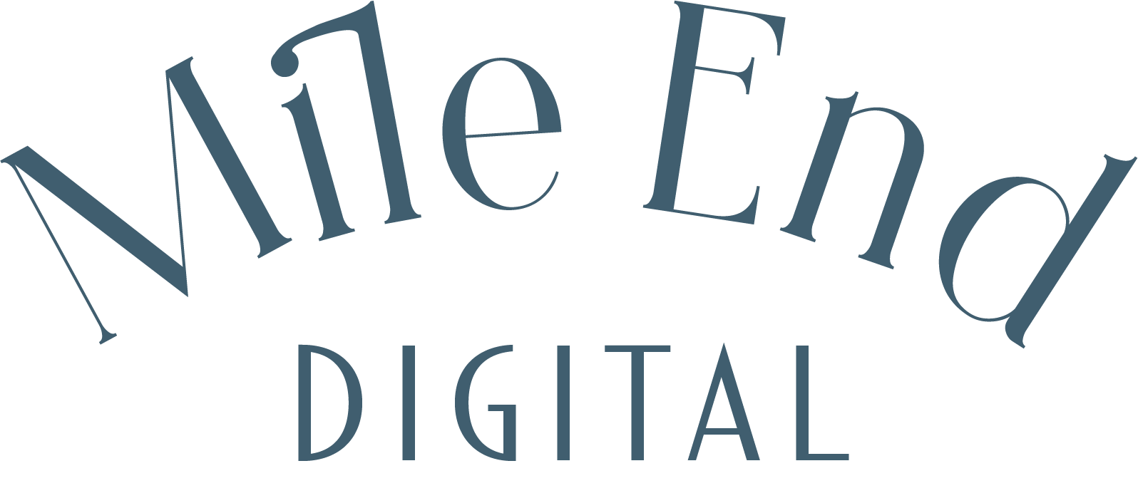Mile End Digital arched wordmark